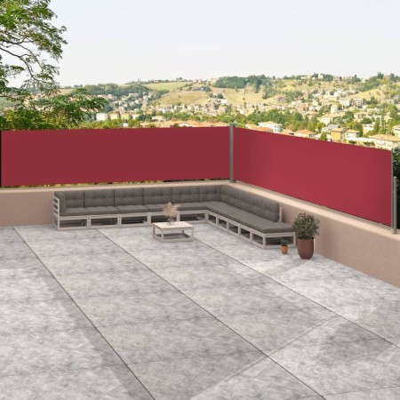 Rote einziehbare Seitenmarkise 117x1200 cm von vidaXL, Sonnenschirme - Ref: Foro24-318059, Preis: 97,28 €, Rabatt: %
