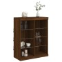 Aparador con luces LED roble marrón 81x37x100 cm von , Sideboards - Ref: Foro24-836720, Preis: 87,05 €, Rabatt: %