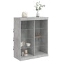 Aparador con luces LED gris hormigón 81x37x100 cm | Foro24.es | Tu tienda online para hogar, jardín y más Foro24.es