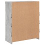 Aparador con luces LED gris hormigón 81x37x100 cm | Foro24.es | Tu tienda online para hogar, jardín y más Foro24.es