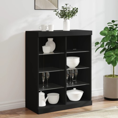 Aparador con luces LED negro 81x37x100 cm von , Sideboards - Ref: Foro24-836715, Preis: 116,29 €, Rabatt: %