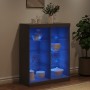 Aparador con luces LED negro 81x37x100 cm von , Sideboards - Ref: Foro24-836715, Preis: 116,29 €, Rabatt: %