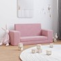 Sofá cama para niños de 2 plazas felpa suave rosa von , Baby- und Kleinkindmöbel - Ref: Foro24-357033, Preis: 52,60 €, Rabatt: %
