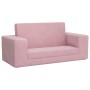 Sofá cama para niños de 2 plazas felpa suave rosa von , Baby- und Kleinkindmöbel - Ref: Foro24-357033, Preis: 52,60 €, Rabatt: %