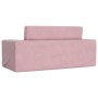Sofá cama para niños de 2 plazas felpa suave rosa von , Baby- und Kleinkindmöbel - Ref: Foro24-357033, Preis: 52,60 €, Rabatt: %