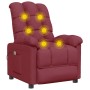 Sillón de masaje de tela rojo tinto | Foro24.es | Tu tienda online para hogar, jardín y más Foro24.es