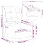 Sillón de masaje de tela rojo tinto | Foro24.es | Tu tienda online para hogar, jardín y más Foro24.es