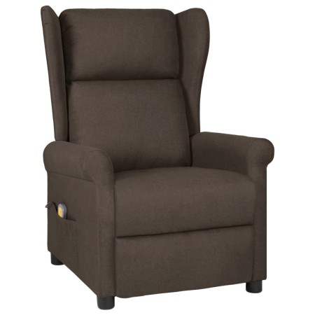 Sillón de masaje eléctrico tela marrón oscuro von , Elektrische Massagesessel - Ref: Foro24-348521, Preis: 250,08 €, Rabatt: %