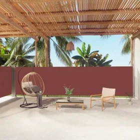 Brown retractable side awning 160x1000 cm by vidaXL, Umbrellas - Ref: Foro24-318033, Price: 79,47 €, Discount: %