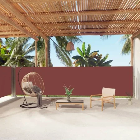 Toldo lateral retráctil marrón 160x1000 cm de vidaXL, Sombrillas - Ref: Foro24-318033, Precio: 79,70 €, Descuento: %