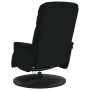 Sillón reclinable de masaje con reposapiés terciopelo negro by , Armchairs - Ref: Foro24-356697, Price: 203,44 €, Discount: %