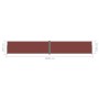 Toldo lateral retráctil marrón 160x1000 cm de vidaXL, Sombrillas - Ref: Foro24-318033, Precio: 109,06 €, Descuento: %