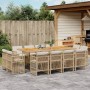 Set comedor de jardín con cojines 13 pzas ratán sintético beige by , Garden sets - Ref: Foro24-3211048, Price: 731,00 €, Disc...
