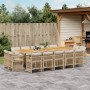 Set comedor de jardín con cojines 15 pzas ratán sintético beige von , Gartensets - Ref: Foro24-3211060, Preis: 852,87 €, Raba...