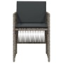 Sillones de jardín con cojines 4 uds ratán sintético gris von , Gartenstühle - Ref: Foro24-364968, Preis: 157,36 €, Rabatt: %
