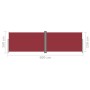 Toldo lateral retráctil rojo 160x600 cm de vidaXL, Sombrillas - Ref: Foro24-317999, Precio: 94,68 €, Descuento: %