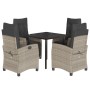 Set comedor de jardín 5 pzas cojines ratán sintético gris claro by , Garden sets - Ref: Foro24-3212854, Price: 613,19 €, Disc...