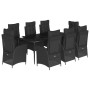 Set de comedor de jardín 9 pzas y cojines ratán sintético negro von , Gartensets - Ref: Foro24-3213183, Preis: 1,00 €, Rabatt: %