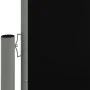 Black retractable side awning 180x1000 cm by vidaXL, Umbrellas - Ref: Foro24-318036, Price: 83,22 €, Discount: %
