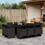 Set de comedor jardín 11 pzas con cojines ratán sintético negro by , Garden sets - Ref: Foro24-3210667, Price: 904,52 €, Disc...