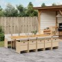 Set comedor de jardín 11 pzas con cojines ratán sintético beige | Foro24.es | Tu tienda online para hogar, jardín y más Foro24.es
