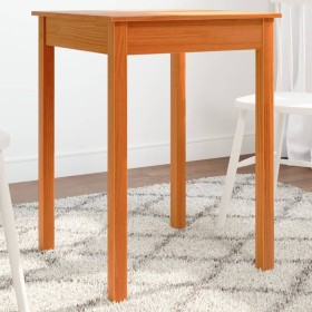 Mesa de comedor madera maciza de pino marrón cera 55x55x75 cm by , Kitchen and dining tables - Ref: Foro24-844468, Price: 68,...