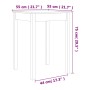 Mesa de comedor madera maciza de pino marrón cera 55x55x75 cm by , Kitchen and dining tables - Ref: Foro24-844468, Price: 68,...