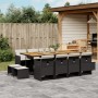 Set comedor de jardín con cojines 13 pzas ratán sintético negro by , Garden sets - Ref: Foro24-3210627, Price: 738,32 €, Disc...
