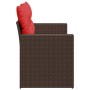 Sofá de jardín de 2 plazas con cojines en ratán sintético marrón by , Outdoor sofas - Ref: Foro24-366243, Price: 169,63 €, Di...