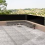 Black retractable side awning 117x1200 cm by vidaXL, Umbrellas - Ref: Foro24-318054, Price: 79,68 €, Discount: %