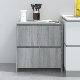 Aparador de madera contrachapada gris Sonoma 70x41x75 cm by , Sideboards - Ref: Foro24-813012, Price: 70,71 €, Discount: %
