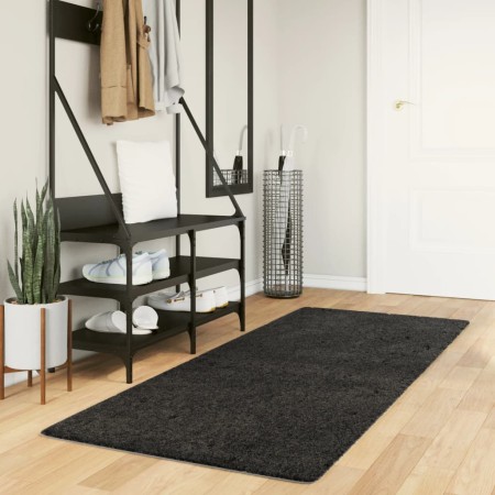 Alfombra de pelo largo moderna gris antracita 80x200 cm | Foro24.es | Tu tienda online para hogar, jardín y más Foro24.es
