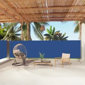 Toldo lateral retráctil azul 160x1000 cm de vidaXL, Sombrillas - Ref: Foro24-318034, Precio: 107,81 €, Descuento: %