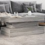Mesa de centro con luces LED gris Sonoma 90x50x40 cm by , Coffee table - Ref: Foro24-839852, Price: 71,87 €, Discount: %