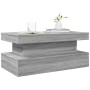 Mesa de centro con luces LED gris Sonoma 90x50x40 cm by , Coffee table - Ref: Foro24-839852, Price: 71,87 €, Discount: %