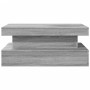 Mesa de centro con luces LED gris Sonoma 90x50x40 cm by , Coffee table - Ref: Foro24-839852, Price: 71,87 €, Discount: %