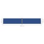 Einziehbare Seitenmarkise blau 160x1000 cm von vidaXL, Sonnenschirme - Ref: Foro24-318034, Preis: 109,24 €, Rabatt: %