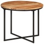 Mesa de centro de madera maciza de acacia y hierro 35x35x30 cm | Foro24.es | Tu tienda online para hogar, jardín y más Foro24.es