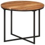 Mesa de centro de madera maciza de acacia y hierro 35x35x30 cm | Foro24.es | Tu tienda online para hogar, jardín y más Foro24.es