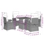 Set comedor de jardín 5 pzas con cojines ratán sintético beige by , Garden sets - Ref: Foro24-3277422, Price: 576,15 €, Disco...
