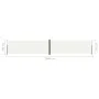 Cream retractable side awning 180x1000 cm by vidaXL, Umbrellas - Ref: Foro24-318037, Price: 83,03 €, Discount: %
