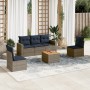 Set de sofás de jardín 6 pzas con cojines ratán sintético gris von , Gartensets - Ref: Foro24-3256397, Preis: 409,22 €, Rabat...
