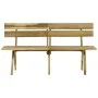 Garden bench made of impregnated pine wood, 160 cm. by vidaXL, garden benches - Ref: Foro24-318401, Price: 105,45 €, Discount: %