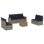 Set de sofás de jardín 8 pzas con cojines ratán sintético gris von , Gartensets - Ref: Foro24-3256411, Preis: 550,10 €, Rabat...