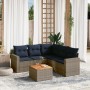 Set de sofás de jardín 6 pzas con cojines ratán sintético gris von , Gartensets - Ref: Foro24-3256453, Preis: 433,29 €, Rabat...