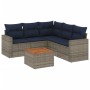Set de sofás de jardín 6 pzas con cojines ratán sintético gris von , Gartensets - Ref: Foro24-3256453, Preis: 433,29 €, Rabat...