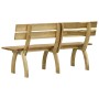 Banco de jardín madera pino impregnada 160 cm de vidaXL, Bancos de jardín - Ref: Foro24-318401, Precio: 106,88 €, Descuento: %