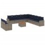 Set sofás de jardín con cojines 12 piezas ratán sintético gris by , Garden sets - Ref: Foro24-3256537, Price: 935,48 €, Disco...