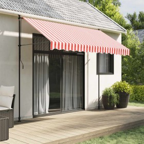 Tela de repuesto de toldo rayas rojas y blancas 3x2,5 m by , Awnings - Ref: Foro24-367714, Price: 33,12 €, Discount: %