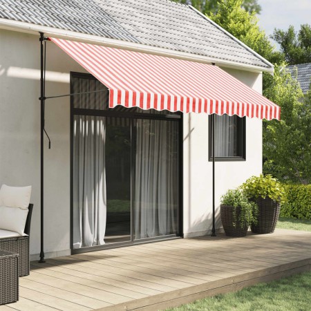 Tela de repuesto de toldo rayas rojas y blancas 3x2,5 m by , Awnings - Ref: Foro24-367714, Price: 33,12 €, Discount: %